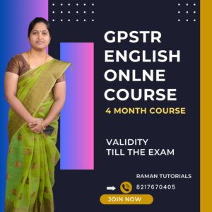 GPSTR ENGLISH METHOD